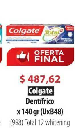 Parodi Colgate Dentífrico X 140 Gr oferta