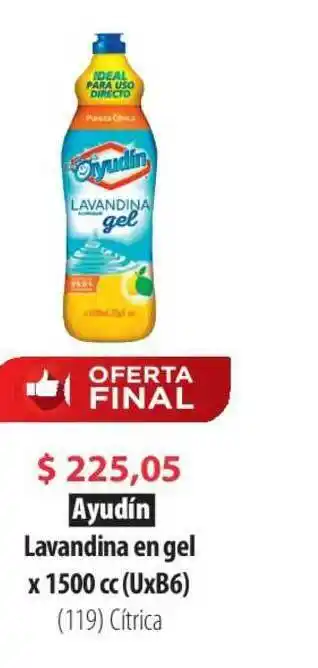 Parodi Ayudín Lavandina En Gel X 1500 Cc oferta