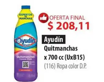 Parodi Ayudín Quitmanchas x 700 cc oferta