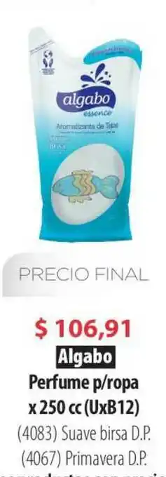 Parodi Algabo Perfume P Ropa X 250 Cc oferta