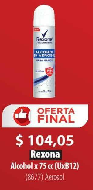Parodi Rexona Alcohol oferta