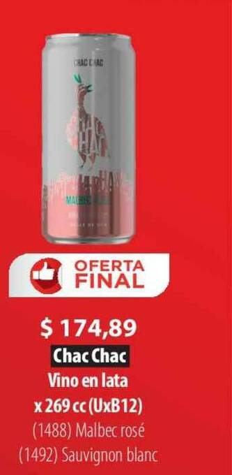 Parodi Chac Chac Vino En Lata oferta