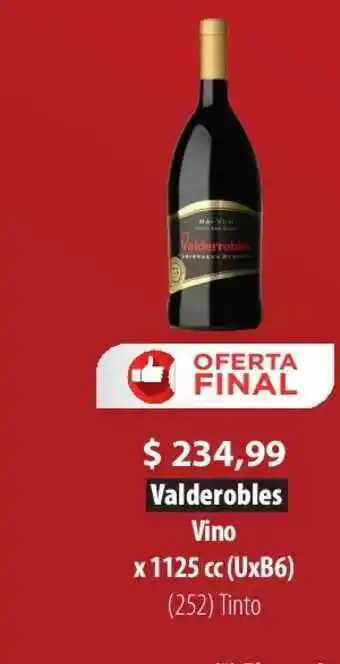 Parodi Valderobles Vino x 1125 cc oferta