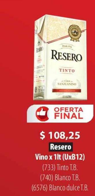Parodi Resero Vino oferta