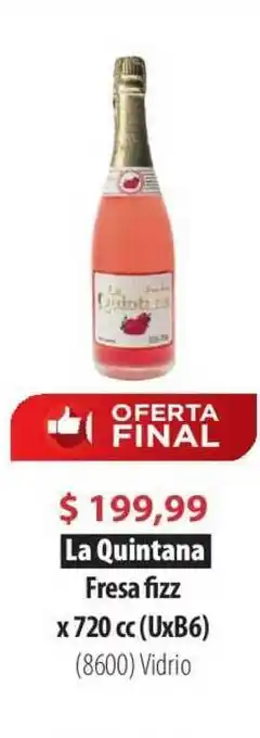 La Quintana Fresa Fizz x 750 cc