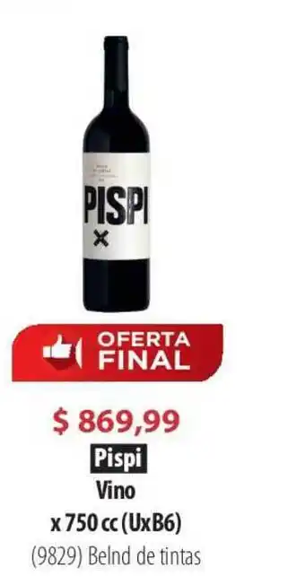 Parodi Pispi Vino x 750 cc oferta
