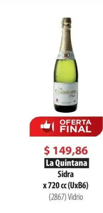 Parodi La Quintana Sidra x 720 cc oferta