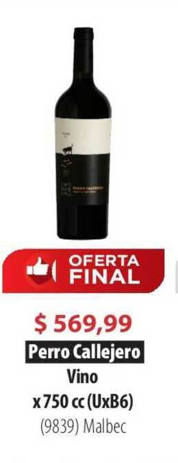 Parodi Perro Callejero Vino oferta