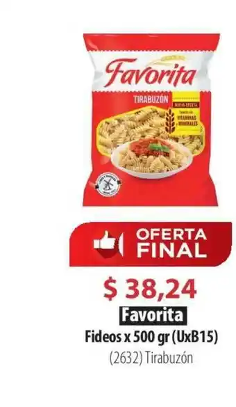 Favorita Fideos x 500 gr