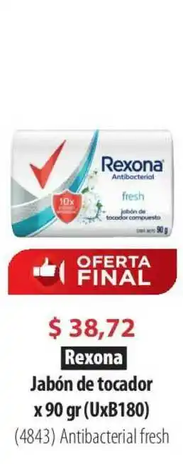 Parodi Rexona Jabón De Tocador x 90gr oferta