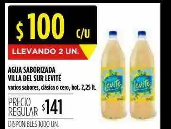 Supermercados Vea Agua Saborizada Villa Del Sur Levité oferta