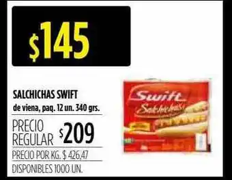 Supermercados Vea Salchichas Swift De Viena oferta