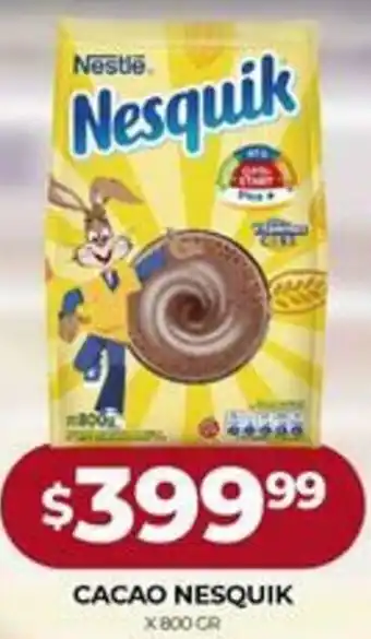 Supermercados Tadicor Cacao Nesquik x 800 Cr. oferta
