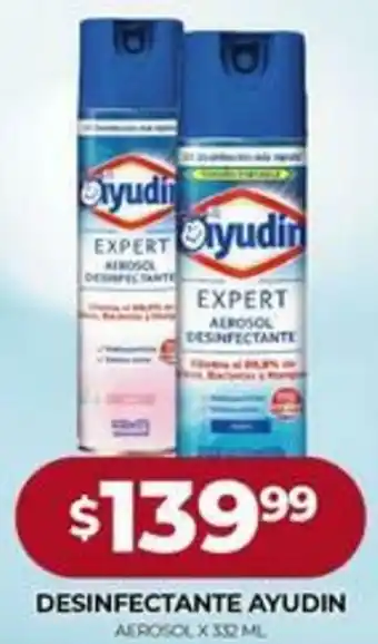 Supermercados Tadicor Desinfectante Ayudin Aerosol x 332 Ml. oferta