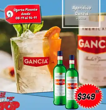 Supermercados Top Aperitivo Gancia x 950cc oferta