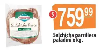 Autoservicio Capo Salchicha parrillera paladini x kg. oferta