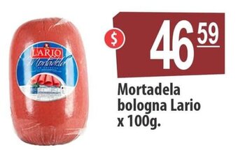 Autoservicio Capo Mortadela bologna Lario x 100 g. oferta