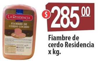 Autoservicio Capo Fiambre de cerdo Residencia x kg. oferta