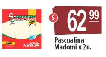 Autoservicio Capo Pascualina Madomi x 2u. oferta