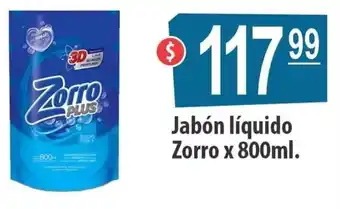 Autoservicio Capo Jabón líquido Zorro x 800ml. oferta