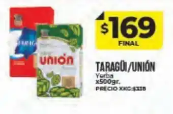 Supermayorista Vital Taragüi/Unión Yerba x 500 gr. oferta