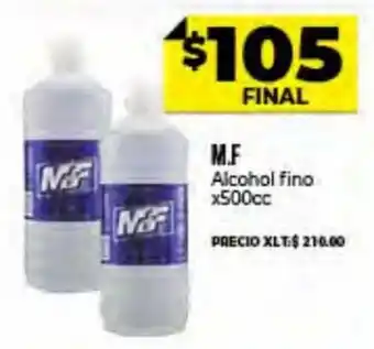Supermayorista Vital M.F. Alcohol fino x500cc oferta
