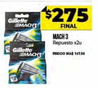 Supermayorista Vital Mach 3 Repuesto x2u oferta