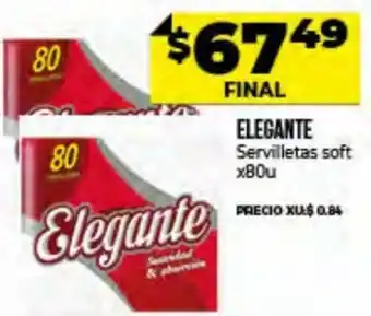 Supermayorista Vital Elegantee Serviletas soft x80u oferta