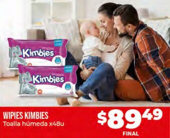 Supermayorista Vital Wipies Kimbies Toalla húmeda x48u oferta