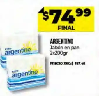Supermayorista Vital Argentino Jabón en pan 2x200 gr oferta