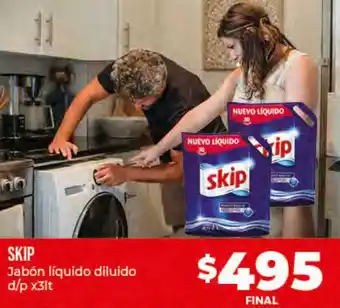Supermayorista Vital Skip Jabón liquido diluido d/p x 3 lt. oferta