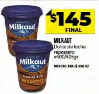 Milkaut Dulce de Leche Repostero x 400/405 gr