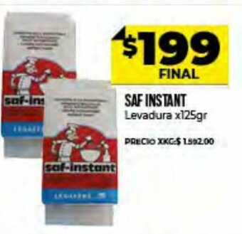Supermayorista Vital Saf Instant Levadura x 125 gr oferta