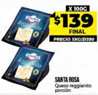 Supermayorista Vital Santa Rosa Queso Reggianito Porción oferta