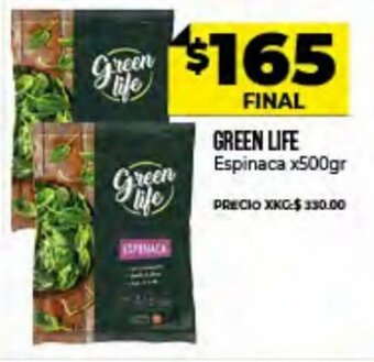 Supermayorista Vital Green Life Espinaca x 500 gr oferta