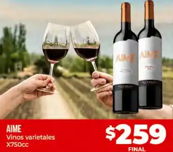 Supermayorista Vital Aime Vinos Varietales x 750 cc oferta