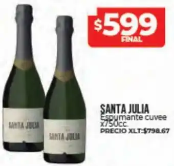 Supermayorista Vital Santa Julia Espumante Cuvee x 750 cc. oferta