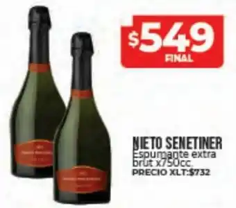 Supermayorista Vital Nieto Senetiner Espumante extra brut x 750 cc oferta