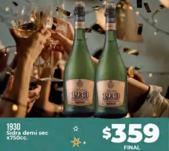 Supermayorista Vital 1930 Sidra Demi Sec x 750 cc oferta