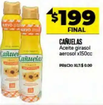 Supermayorista Vital Cañuelas Aceite Girasol Aerosol x 150 cc oferta