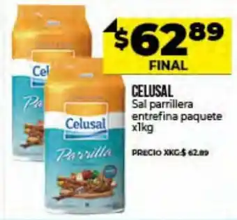 Supermayorista Vital Celusal Sal parrillera Entrefina Paquete x 1 kg oferta
