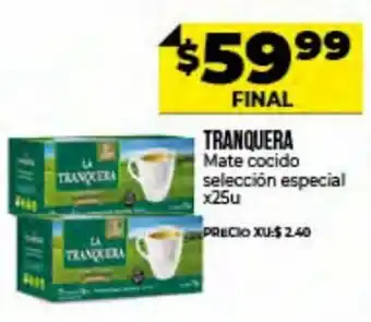 Supermayorista Vital Tranquera Mate Cocido Selección Especial x 25u oferta