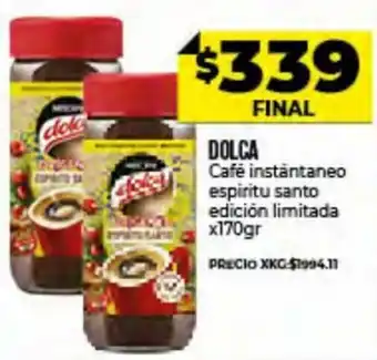 Supermayorista Vital Dolca Café Instántaneo Espiritu Santo Edición Limitada x 170 gr oferta
