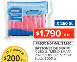 Carrefour MENDISMAR BASTONES DE SURIMI oferta