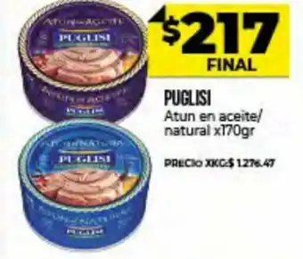 Supermayorista Vital Puglisi Atun en Aceite/Natural x 170 gr oferta