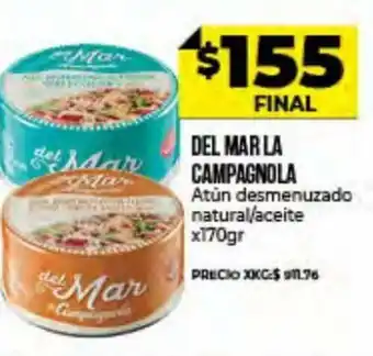 Supermayorista Vital Del Mar La Campagnola Atún desmenuzado natural/aceite x 170 gr oferta