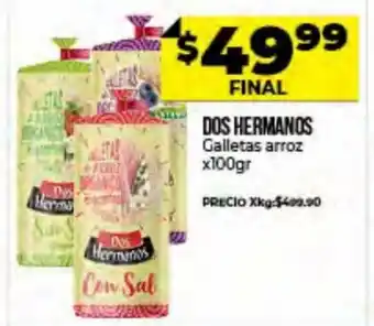 Supermayorista Vital Dos Hermanos Galletas Arroz x 100 gr oferta