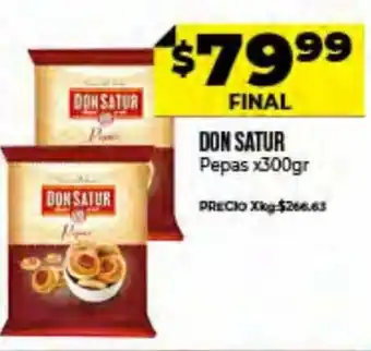 Supermayorista Vital Don Satur Pepas x 300 gr oferta