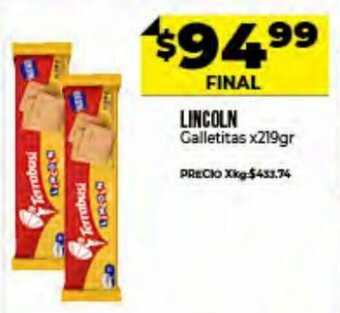 Supermayorista Vital Lincoln Galletitas x 219 gr oferta