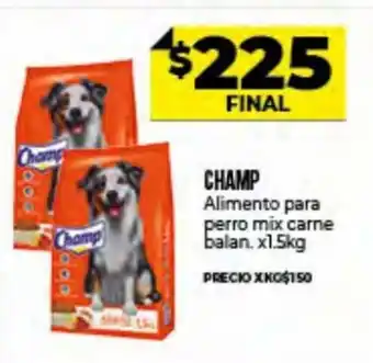 Supermayorista Vital Champ Alimento Para Perro Mix Carne Balan x 1.5 kg oferta